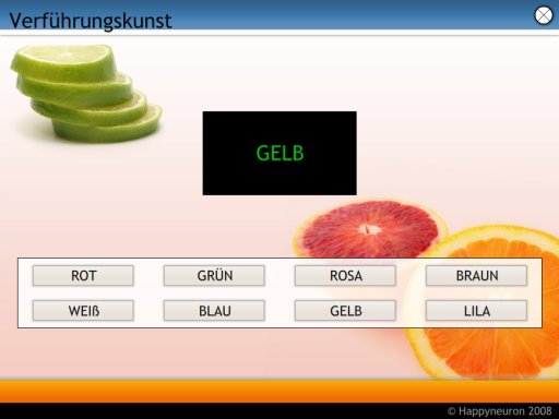 Screenshot:  Verführungskunst