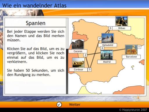 Screenshot:  Wie ein wandelnder Atlas