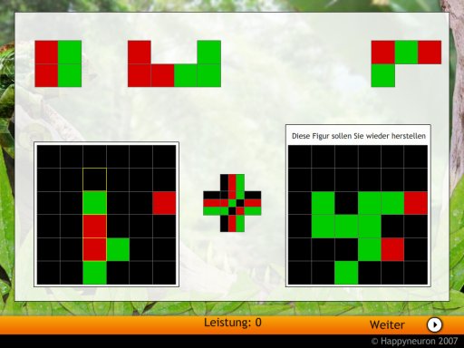 Screenshot:  Chamäleonpuzzle